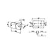 Lampă față stângă Fiat universal dimensiuni 169x90x62mm desen tehnic