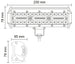 Detaliu lampă de lucru LED 180W din aluminiu turnat IP67 pentru utilaje agricole