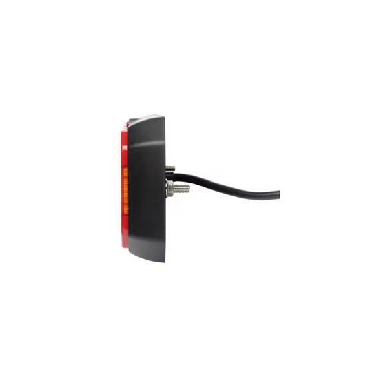 Lumină spate LED LA40091 vedere laterală cu șurub de montare 6mm și cablu 1.5m negru
