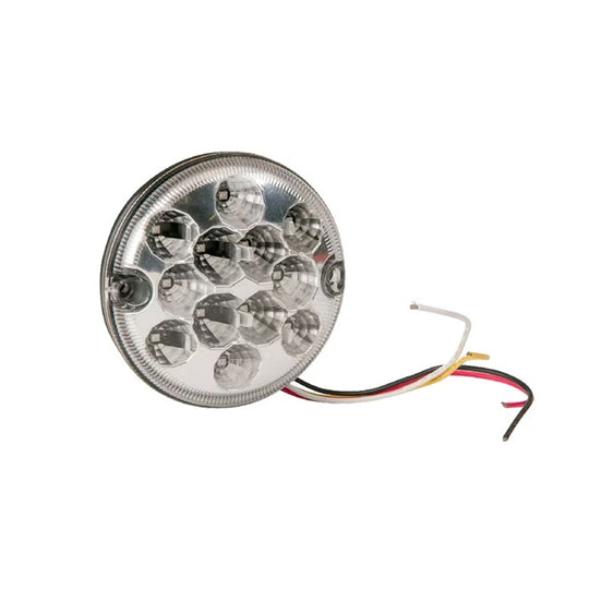 Lampă spate LED rotundă 95mm 12/24V vedere laterală profil compact remorcă camion