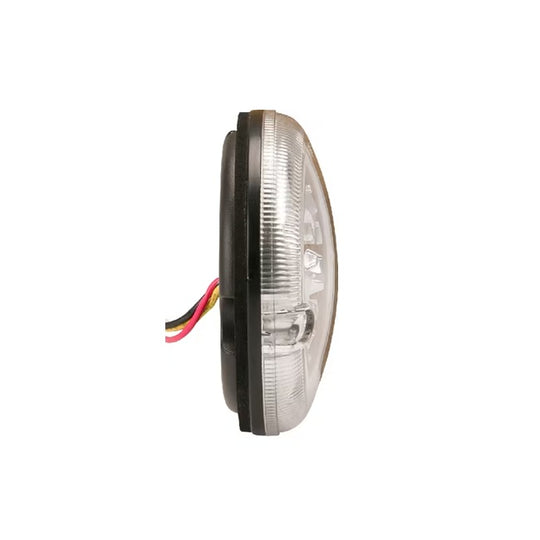 Lampă spate LED rotundă 95mm 12/24V vedere laterală profil compact remorcă camion