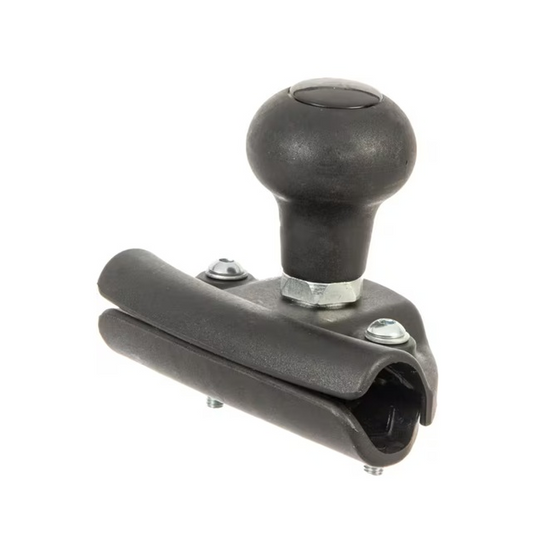 Mâner volan universal negru 46,5mm cu placă din plastic pentru tractoare și utilaje agricole