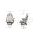 Scaun Tractor Maximo Evolution Dynamic - Material Textil - Desen tehnic