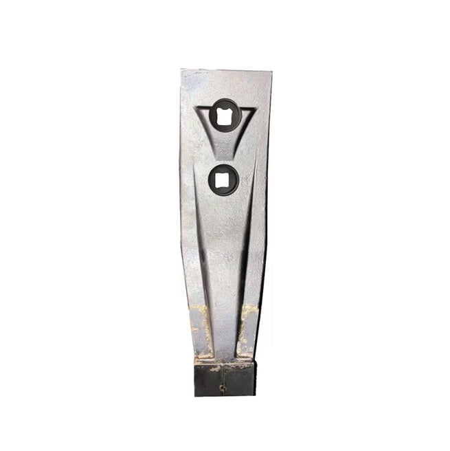 Punct de cultivare curbat cu plăci din carbură de tungsten, 270mm lungime, 2 găuri de montare