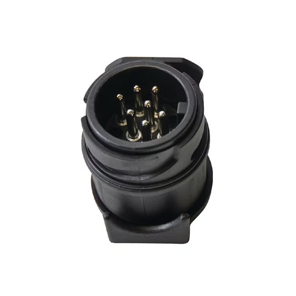 Adaptor 13/7 pini 12V - vedere parte conector 7 pini cu pini metalici