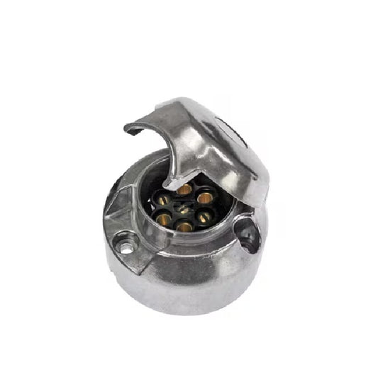 Priză electrică 7 poli din metal cu conexiune tată pentru remorcă, compatibilă 12-24V