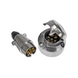 Priză remorcă 7 pini metal tip tată, sistem electric 12V-24V universal