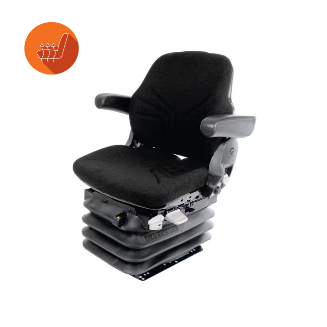 Scaun cu suspensie pneumatică MSG95G/721 cu încălzire pentru utilaje agricole și industriale