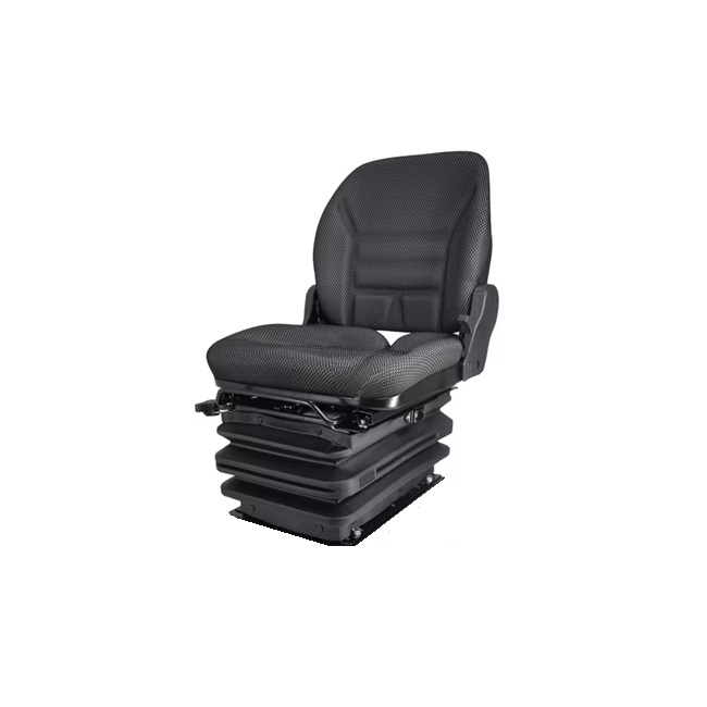 Scaun K-Lux cu suspensie pneumatică 485mm 12V negru - vedere față
