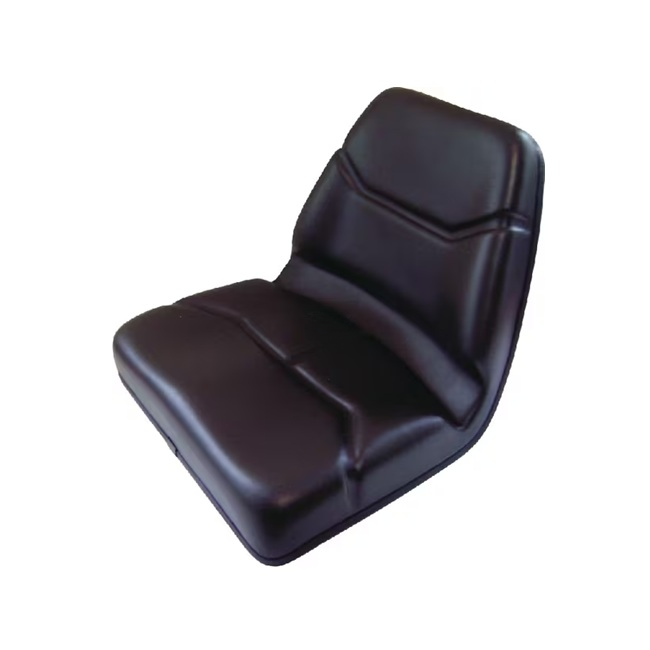 Scaun PVC negru fără suspensie model pentru tractor agricol, masini de constructii