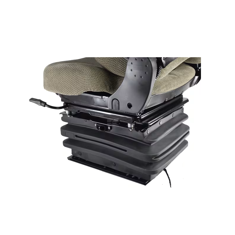 Scaun K-Lux SKL8201520BE - detaliu mecanism suspensie pneumatică 12V cu cablu compresor încorporat
