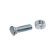 Șurub plug M10x40mm XAB Trade cu piuliță DIN 934 pentru montaj cuțit combinator și arc cu săgeată