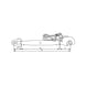 Desen tehnic tirant central 450 mm M36, dimensiuni și specificații Cat. 2/2