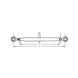 Tirant central ochi/ochi 300mm M30 categoria 2/2 - detaliu conexiune
