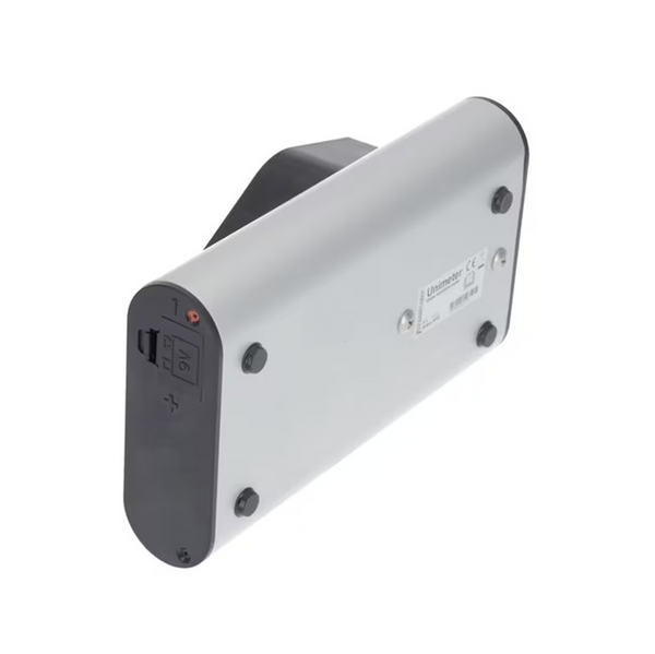 Umidometru MM4510A vedere spate compartiment baterie 9V și butoane de control
